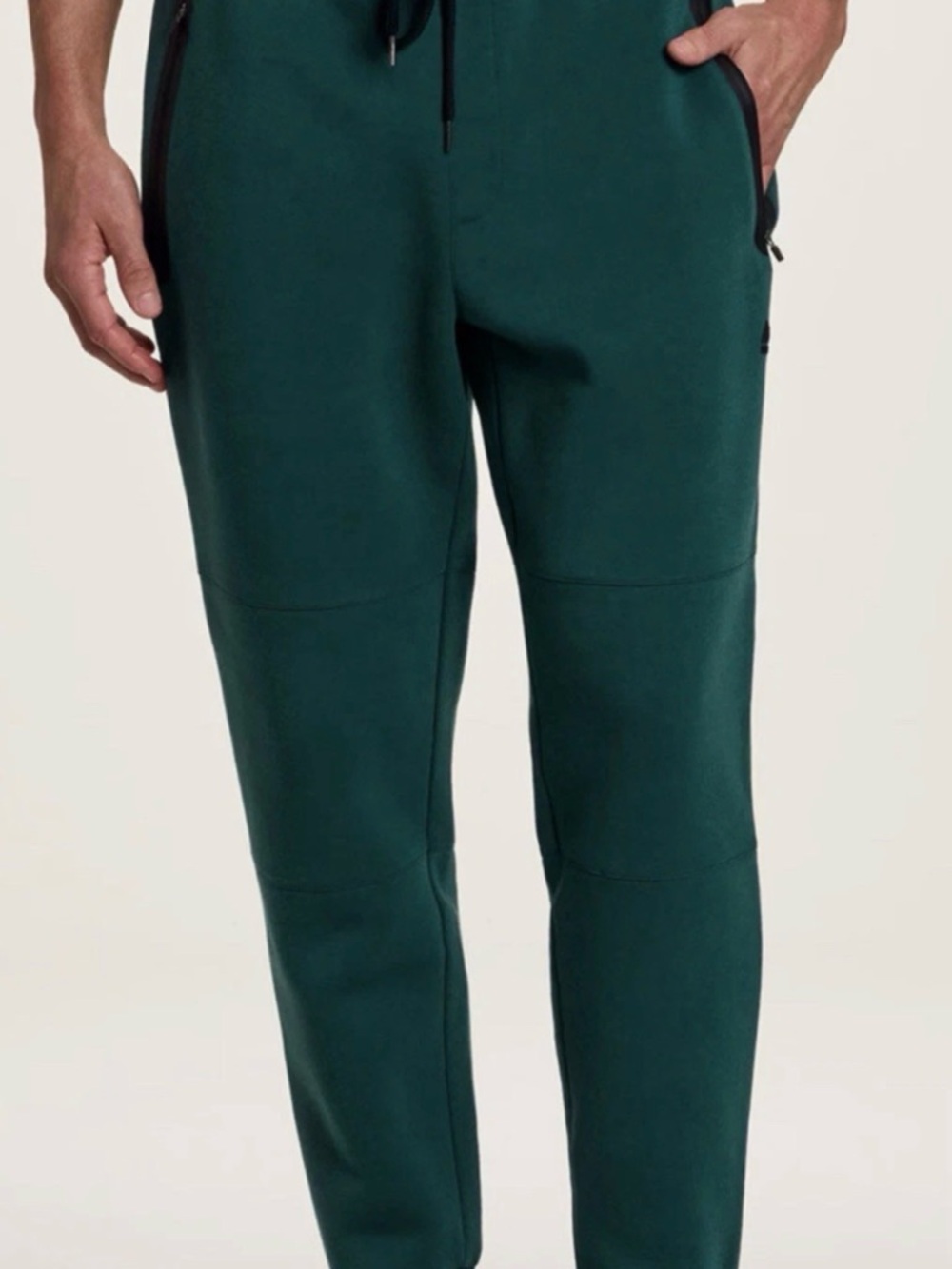 Men's Deep Forest Green Athletic Jogger Pants